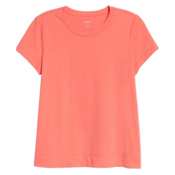 NEW LAFAYETTE 148 New York Kim Short Sleeves Cotton T-Shirt Tee Ultra Pink XS - Picture 5 of 13
